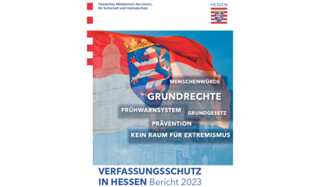 Titelblatt des Jahresberichts 2023 des LfV Hessen