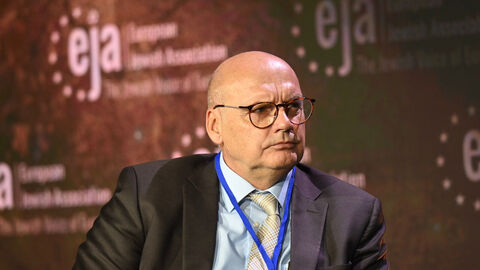 LfV Präsident Bernd Neumann auf dem Panel "Identifying, Isolation and Prosecuting hate - Case study, Hessen"