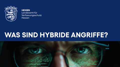 Titelseite der Broschüre: Was sind hybride Angriffe?